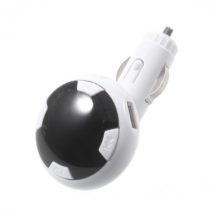 Car Hands-free Bluetooth MP3 Music Player FM Transmitter with Dual USB Output - White-6