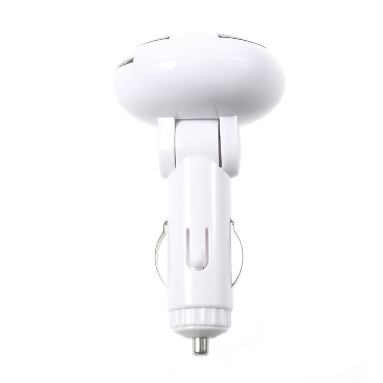Car Hands-free Bluetooth MP3 Music Player FM Transmitter with Dual USB Output - White-7
