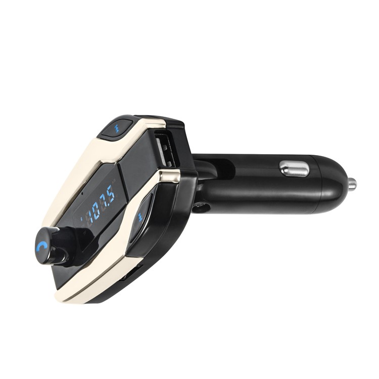 X7 Digital Display MP3 Player FM Transmitter Bluetooth Car Kit Support Aux-in / TF Card / U-Disk - Silver-11