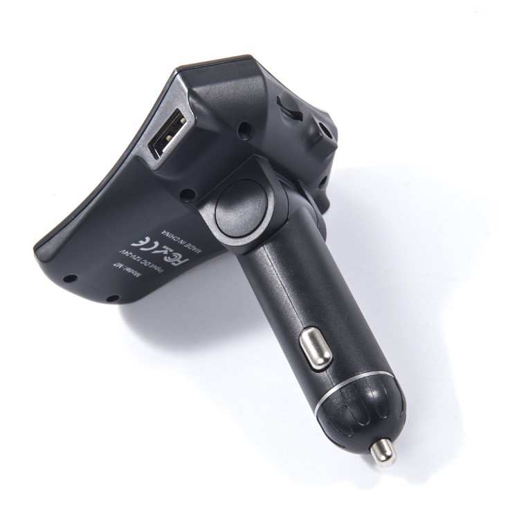 M7s LED Monitor Car MP3 Player Bluetooth FM Transmitter Car Kit Support Aux-in / TF Card / U-Disk - Black-12