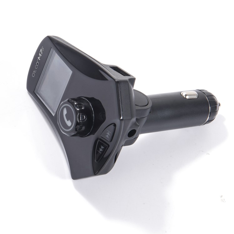 M7s LED Monitor Car MP3 Player Bluetooth FM Transmitter Car Kit Support Aux-in / TF Card / U-Disk - Black-8