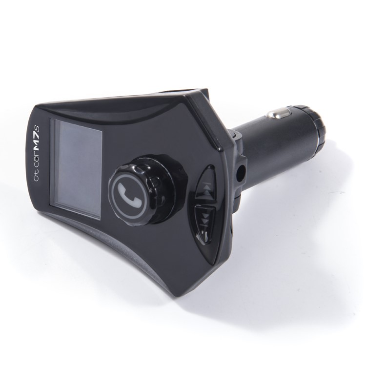 M7s LED Monitor Car MP3 Player Bluetooth FM Transmitter Car Kit Support Aux-in / TF Card / U-Disk - Black-9