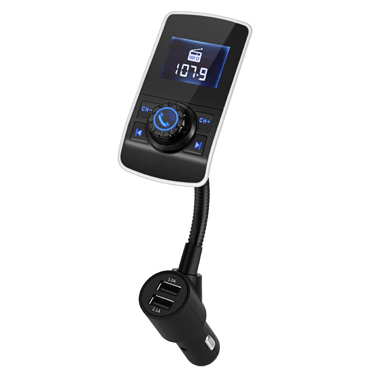 HY68 FM Transmitter Wireless In-car Bluetooth Car Kit MP3 Player Dual USB Car Charger-11