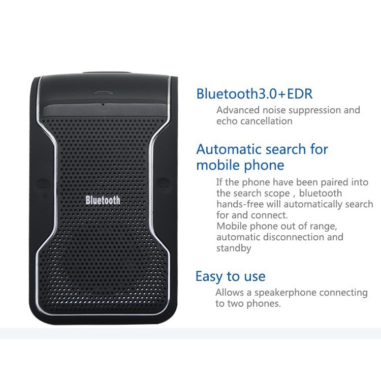 158 Wireless Bluetooth Hands-free Car Kit + USB Car Charger-2