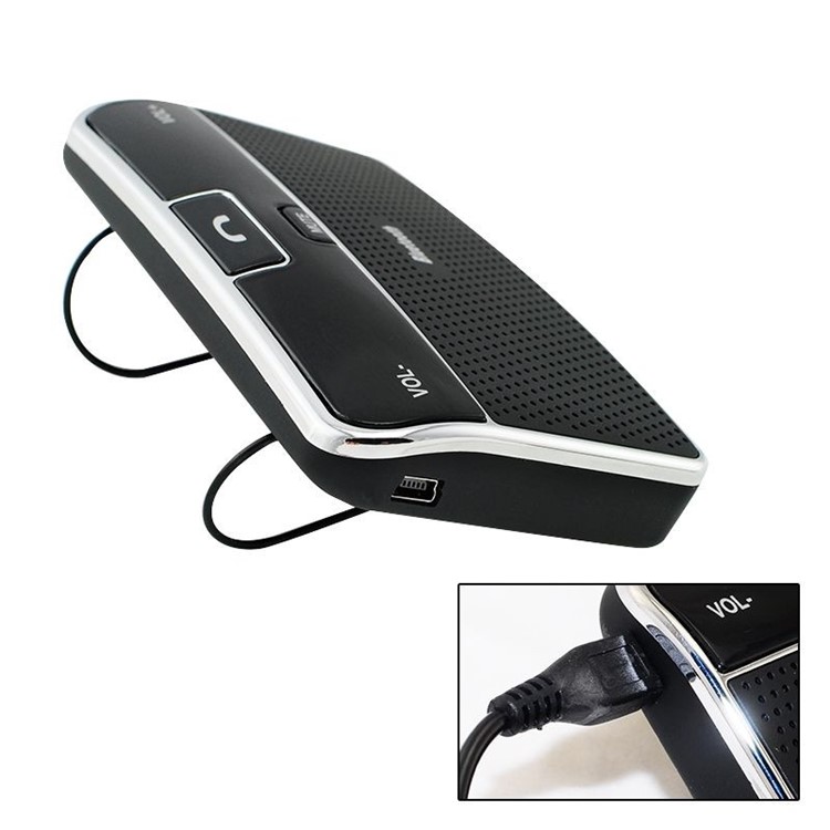 BT LD-168 Wireless Bluetooth + USB Car Charger Hands-free Car Kit for iPhone Samsung Huawei etc.-2