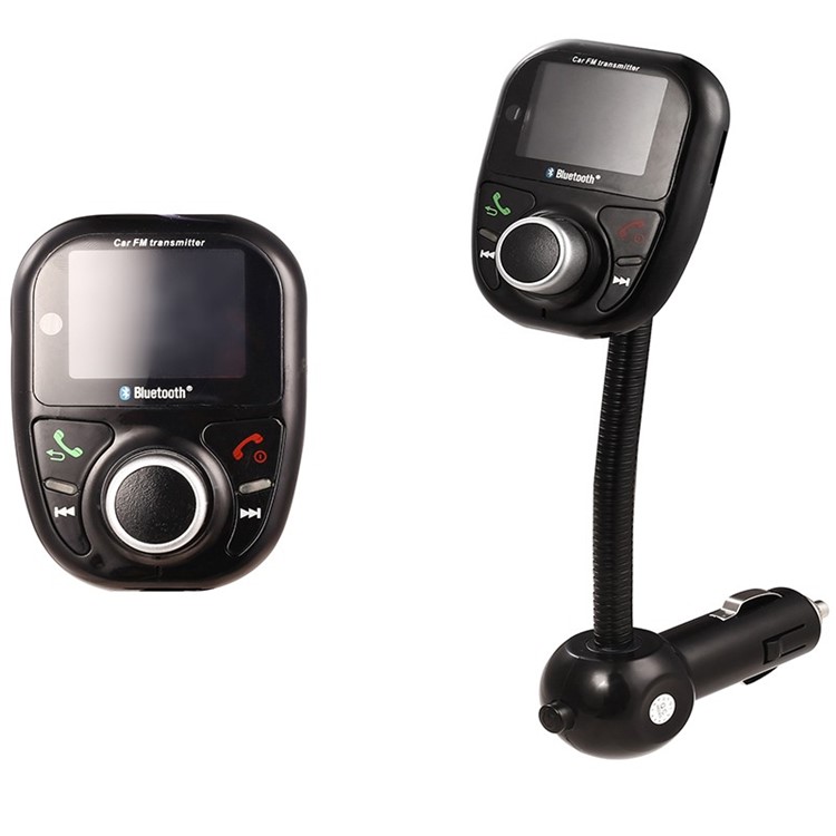 BT002 Bluetooth Car MP3 Audio Player FM Transmitter with Remote Control LCD Screen USB Charger-1