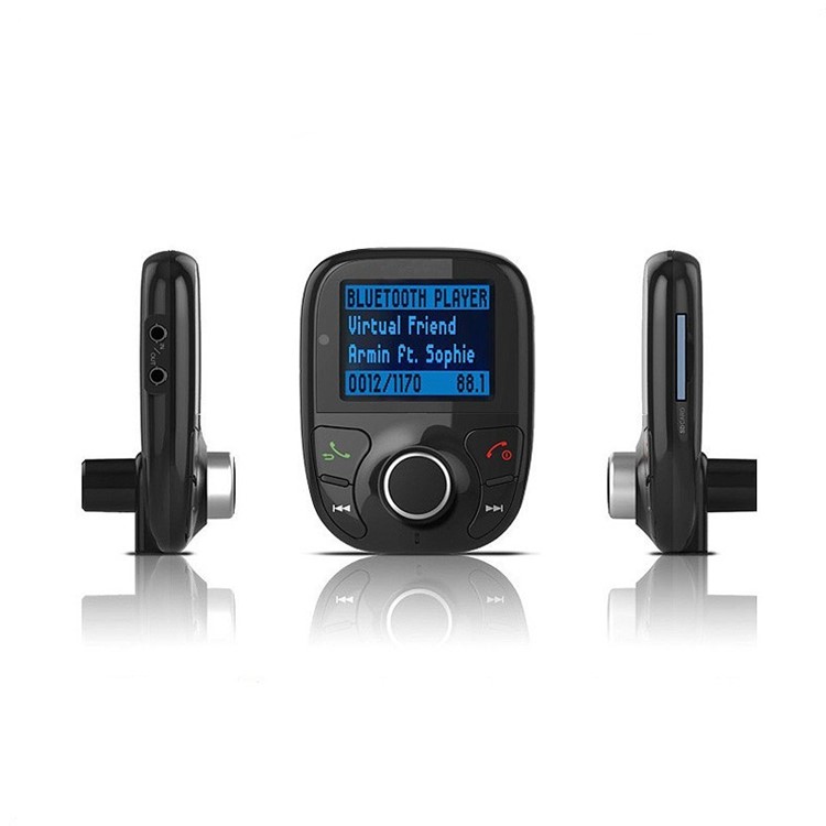 BT002 Bluetooth Car MP3 Audio Player FM Transmitter with Remote Control LCD Screen USB Charger-3