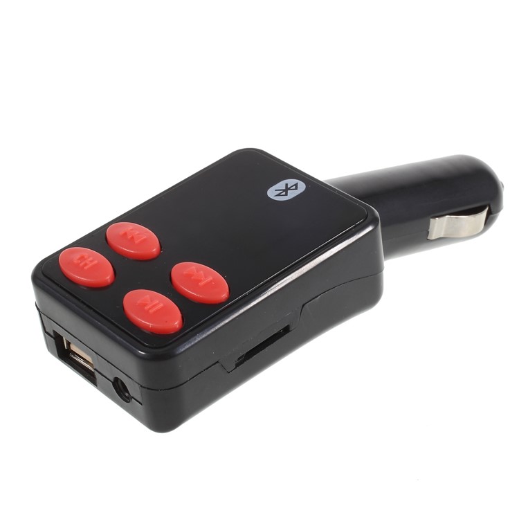 12/24V Car FM Transmitter Bluetooth MP3 Player Single USB Car Charger - Style A-4