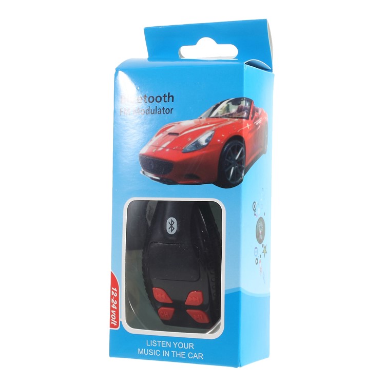 12/24V Bluetooth Hands-free Music Player FM Transmitter Car Charger - Style B-8