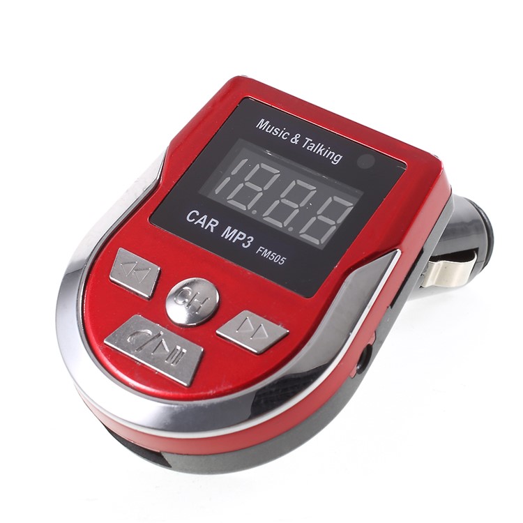 FM505 Car MP3 Music Player FM Transmitter Wireless Bluetooth Car Kit USB Car Charger Built-in Mic-5