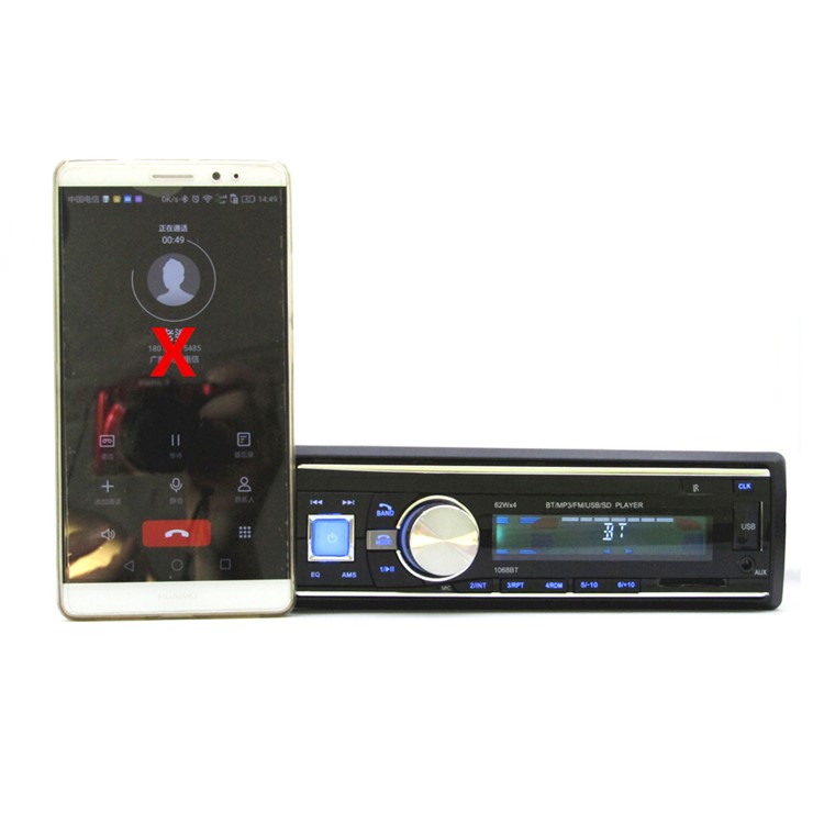 Bluetooth MP3 USB SD Music Player FM Radio Car Audio with Remote Controller - Black-1