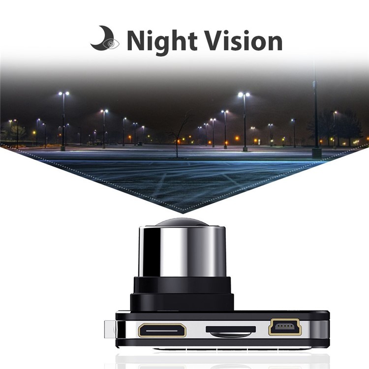 W1 1080P HD Mini Car Dash Camera 140 Degree Wide Angle Lens Car DVR with G-Sensor WDR-5