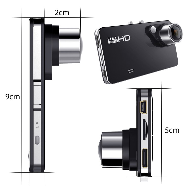 W1 1080P HD Mini Car Dash Camera 140 Degree Wide Angle Lens Car DVR with G-Sensor WDR-7
