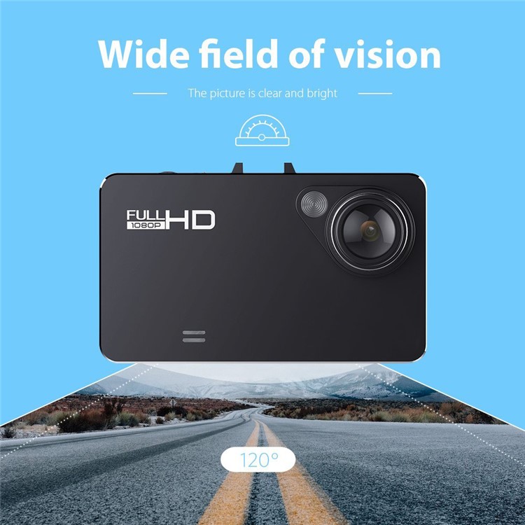 W1 1080P HD Mini Car Dash Camera 140 Degree Wide Angle Lens Car DVR with G-Sensor WDR-8