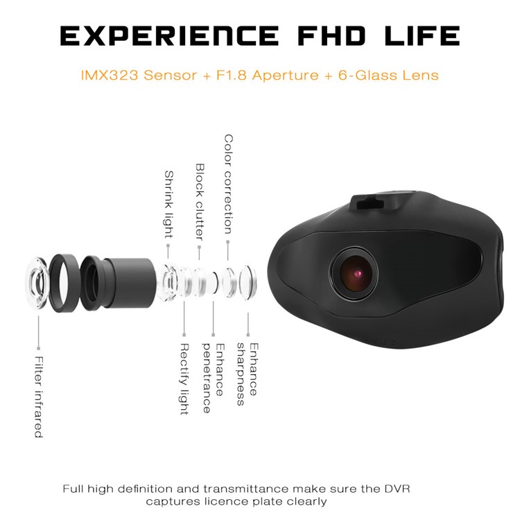 W5 Single Lens Car DVR Generalplus 1248 Car Video Recorder Dash Cam Support Night Vision-16
