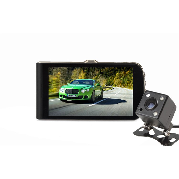 H430 4 inch IPS Screen Dual Lens Car DVR Car Dash Cam Recorder with 1080P 170° Wide Angle-4