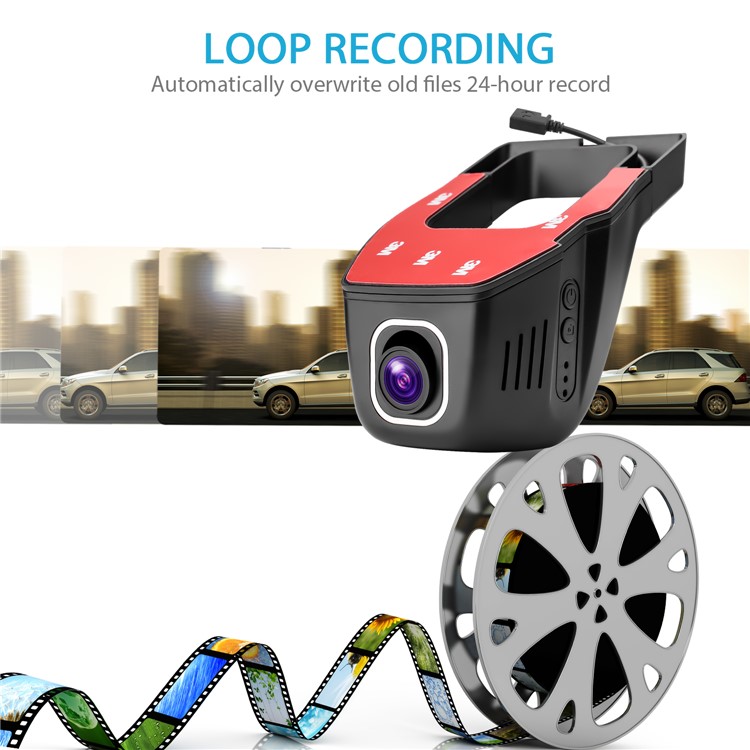 V24 Hidden Car Camera WiFi 1080P Vehicle Full HD Motor Camera-5