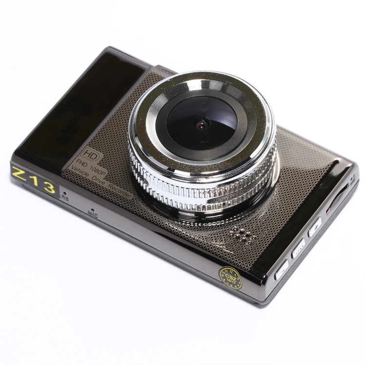 Z13 3-inch 1080P HD 170 Degree Wide Angle Infrared Night Vision Car Camera DVR Camcorder - Gold / Black-3