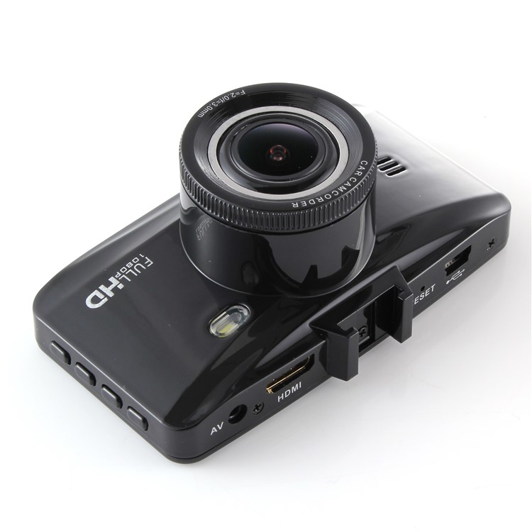 H100 Car DVR 2.7" 1080P Full HD Camcorder with Night Vision 24-Hour Parking Detection - Black-4