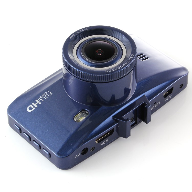 H100 2.7-inch 1080P Full HD 170 Degree Wide Angle Car DVR Camcorder - Blue-6