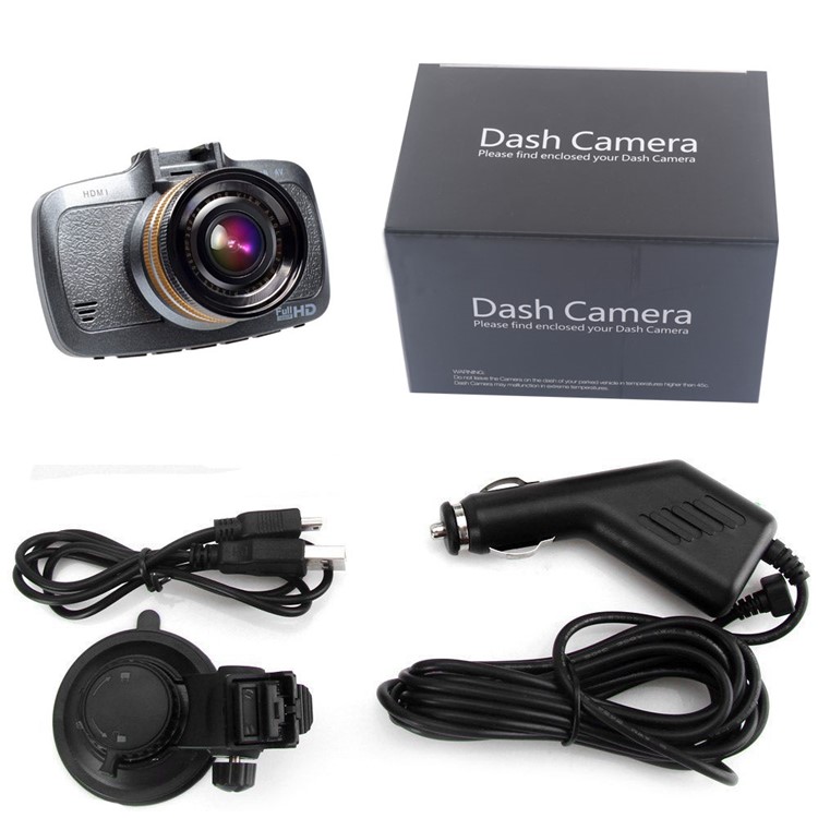 H500 1080P Full HD Car DVR 2.7" Camcorder with Night Vision Cycle Recording - Grey-9