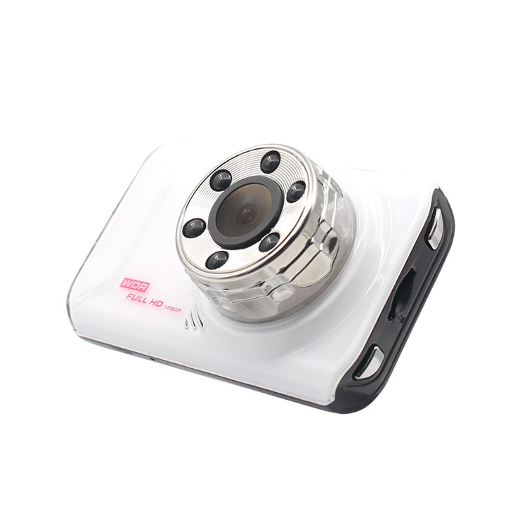 FH05H 3.0 inch 1080P Full HD Dual Lens Car DVR 170° Wide Angle Car Camera Recorder - White-2