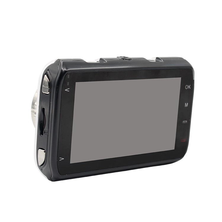 FH05H 3.0 inch 1080P Full HD Dual Lens Car DVR 170° Wide Angle Car Camera Recorder - White-4