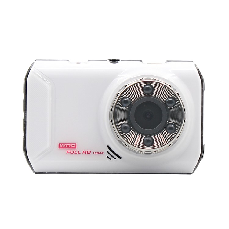 FH05H 3.0 inch 1080P Full HD Dual Lens Car DVR 170° Wide Angle Car Camera Recorder - White-6