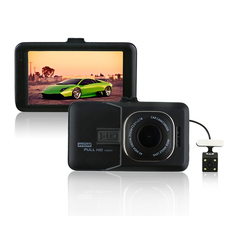 FH06H 3.0 inch 1080P HD Dual Lens Car DVR 170° Wide Angle Car Camera Recorder Support G-sensor - Black-10