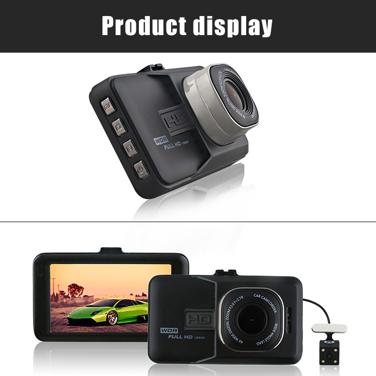 FH06H 3.0 inch 1080P HD Dual Lens Car DVR 170° Wide Angle Car Camera Recorder Support G-sensor - Black-15