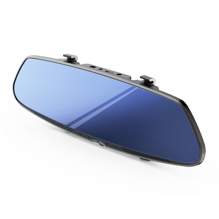 C106 4.3-inch 1080P HD Car Video Recorder Anti-glare White Rearview Mirror with 160 Degree Wide Angle-1