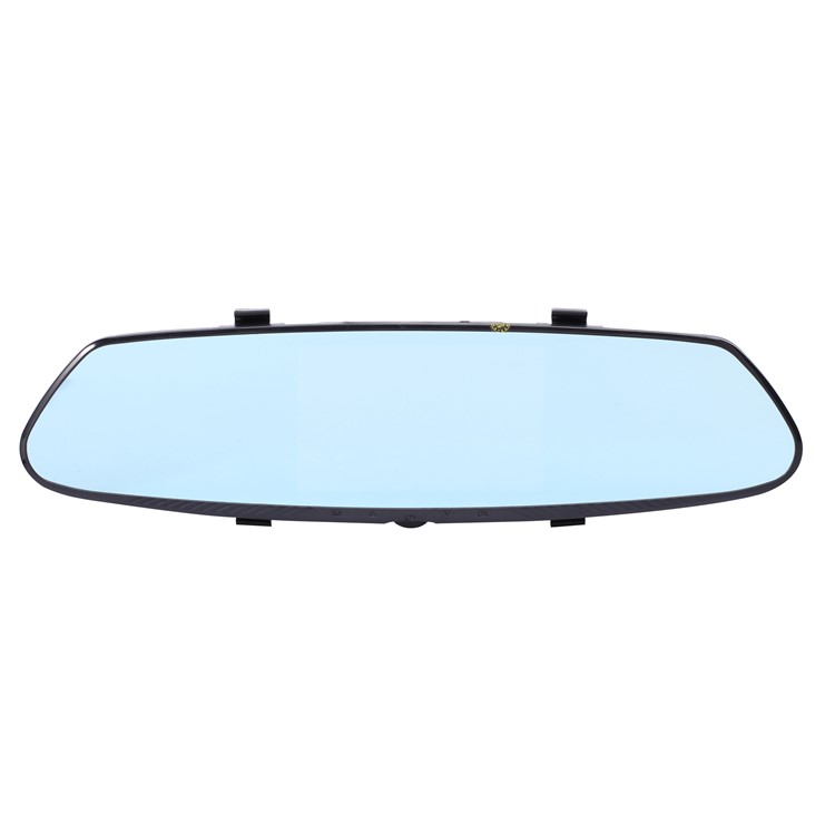 C106 4.3-inch 1080P HD Car Video Recorder Anti-glare White Rearview Mirror with 160 Degree Wide Angle-2