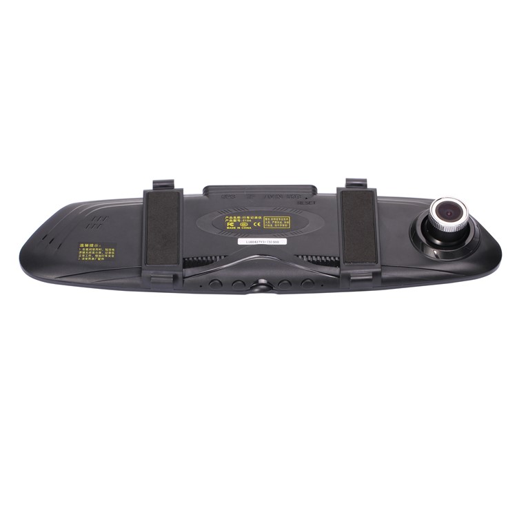 C106 4.3-inch 1080P HD Car Video Recorder Anti-glare White Rearview Mirror with 160 Degree Wide Angle-3