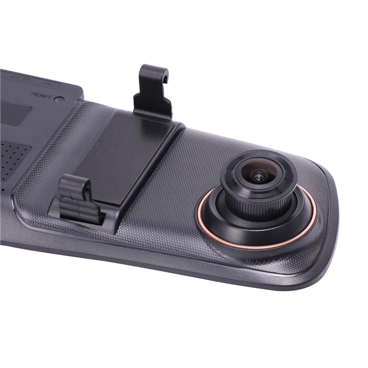 C107A 5 inch Screen 1080P HD Dual Lens Car Video Recorder Rear-view Mirror Car DVR-8