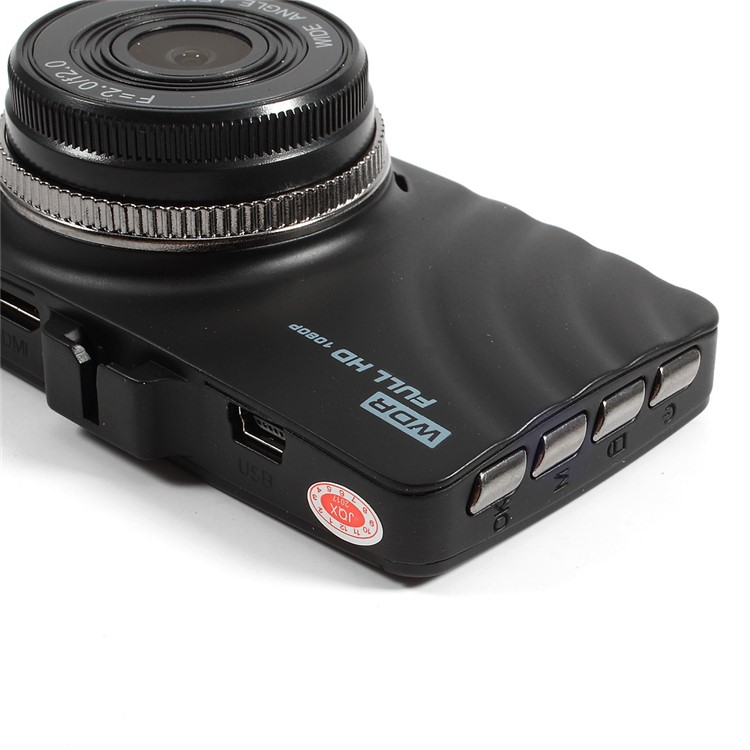 FH08H 3.0 Inch Full HD 1080P 170 Degree Wide Angle Dual Cameras Car Video Recorder Car DVR - Black-10