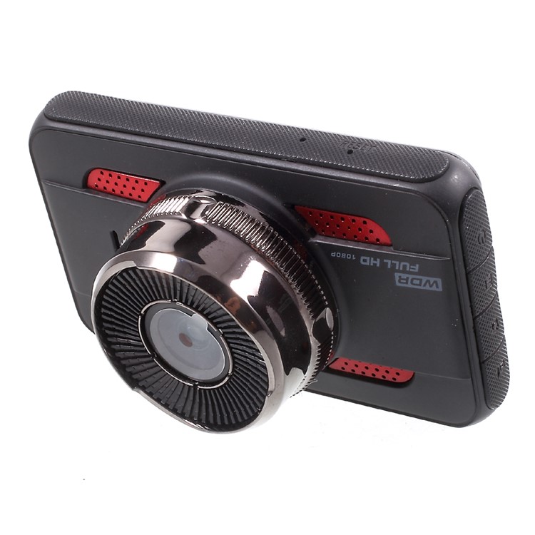 K107 3.0-inch Full HD 1080P Car Video Recorder Car DVR Support Loop Recording - Black + Red-3