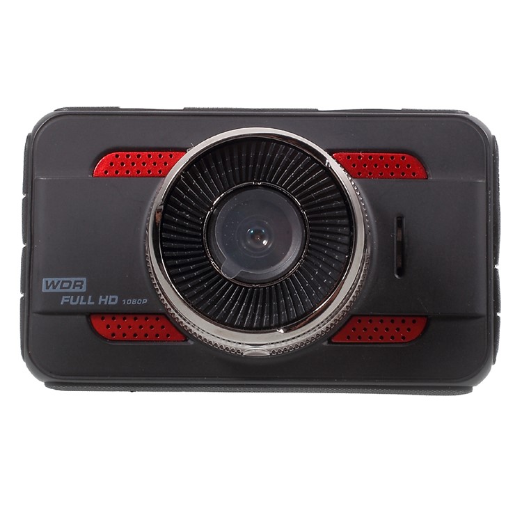 K107 3.0-inch Full HD 1080P Car Video Recorder Car DVR Support Loop Recording - Black + Red-5