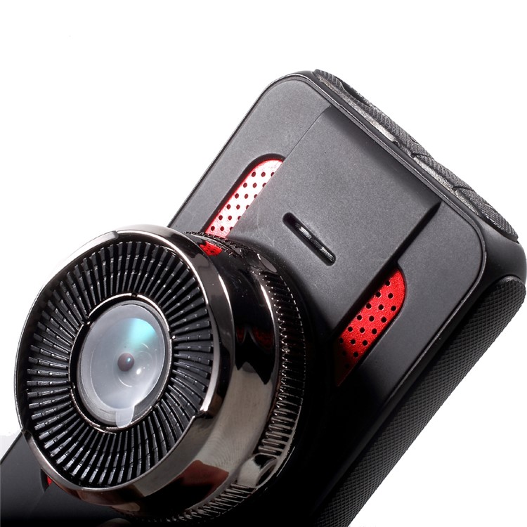K107 3.0-inch Full HD 1080P Car Video Recorder Car DVR Support Loop Recording - Black + Red-9