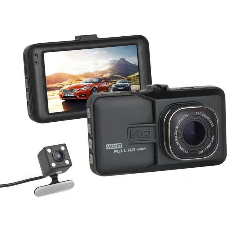 B03 Dual Camera Full HD 1080P Car Video Recorder Car DVR 3.0-inch, Support Infrared Night Vision-1
