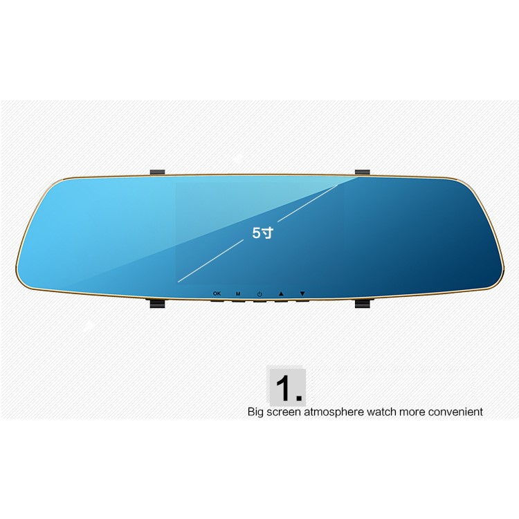 C11 5-inch Car DVR Camera Magnetic Suction Installation Video Recorder with Star Light Night Vision-8