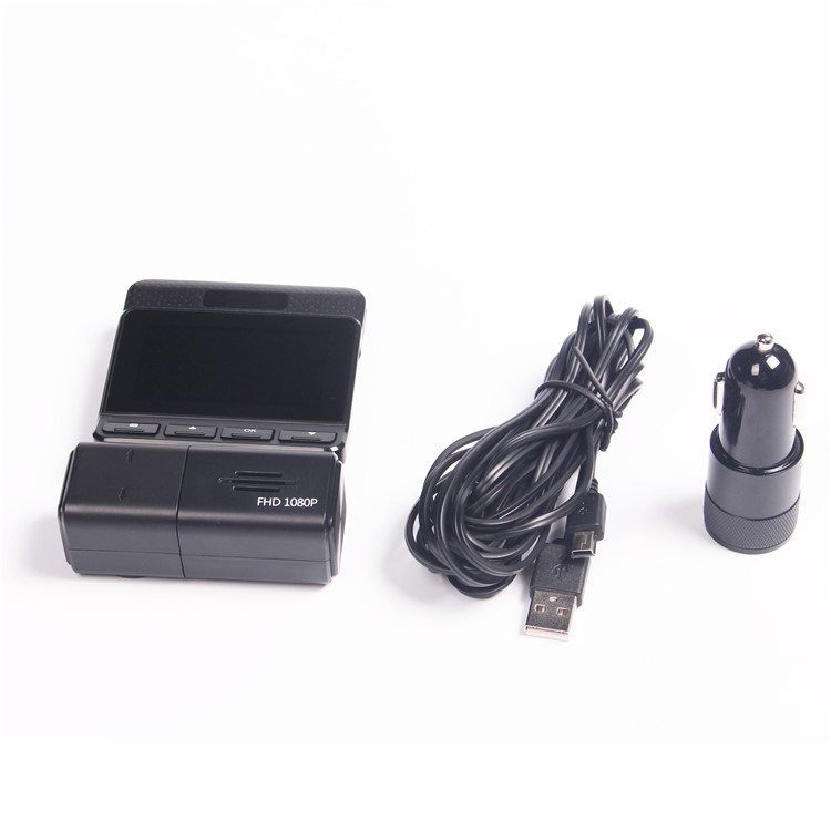 M8 2.45 Inch 1080P FHD Mini Car DVR 360 Degree Rotary Lens Car Dash Camera Video DVR - Black-3