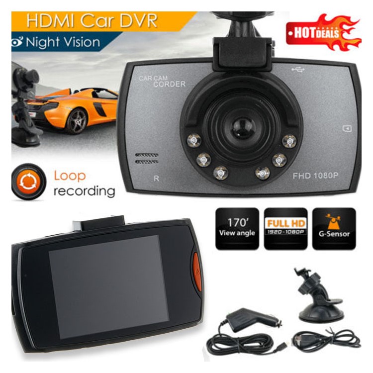 2.4/" 1080P Dash Cam Camera Car DVR Vehicle Video Recorder G-Sensor Night Vision
