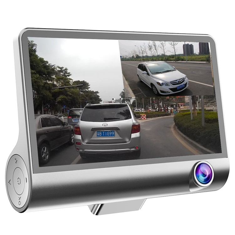 T2 4.0" Dash Cam Car DVR Camera Full HD 1080P Front Camera + Rear view Camera + Inside Camera Three Cameras-10