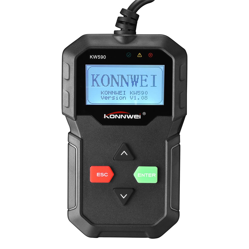 Konnwei KW590 OBD2 Código do Veículo Leitor Pode o Leitor de Código do Motor do Barramento - Preto-7