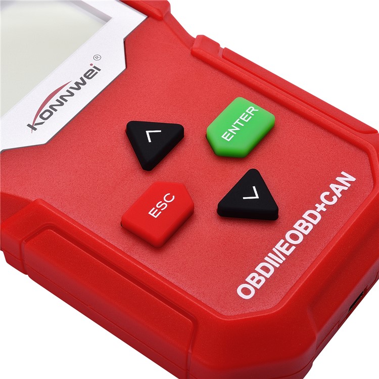 KONNWEI KW590 OBD2 CAN BUS Vehicle Engine Code Reader - Red-4