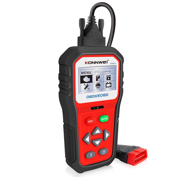 KONNWEI KW818 OBDII/EOBD Car Diagnostic Scanner 12V Battery Tester-3