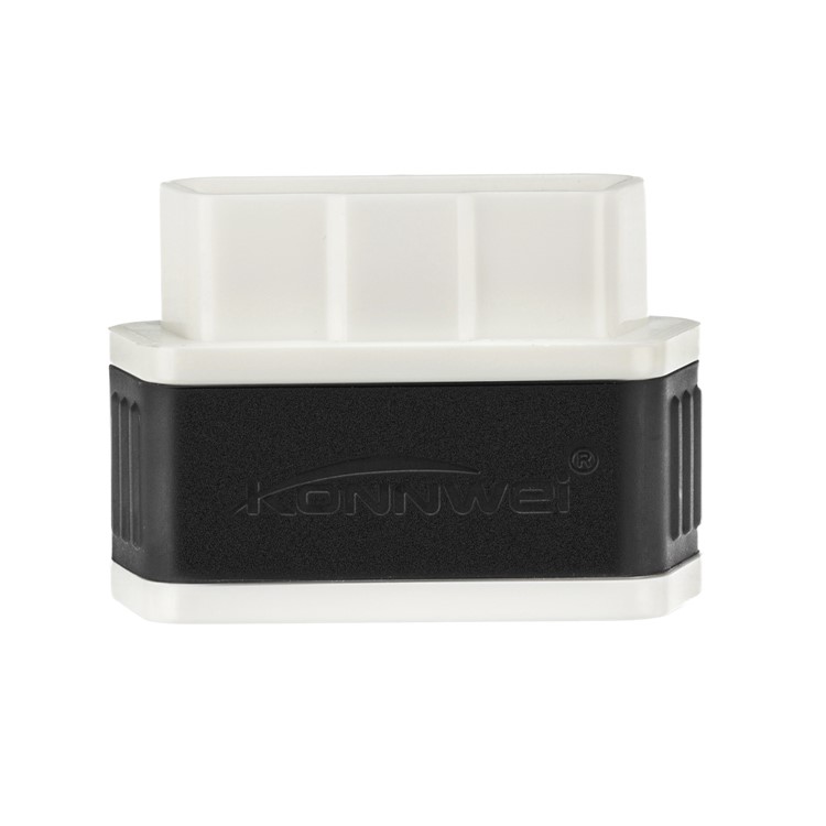 KONNWEI KW903 Bluetooth 4.0 ELM327 OBD2 Car Auto Fault Scanner Car Diagnostics Tool Code Scanner Support iOS System - White / Black-1
