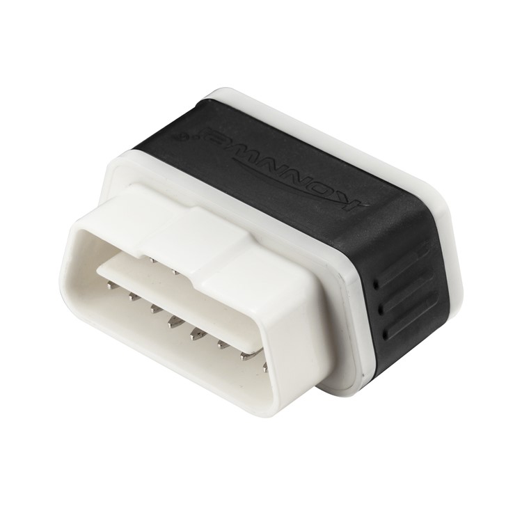 KONNWEI KW903 Bluetooth 4.0 ELM327 OBD2 Car Auto Fault Scanner Car Diagnostics Tool Code Scanner Support iOS System - White / Black-2