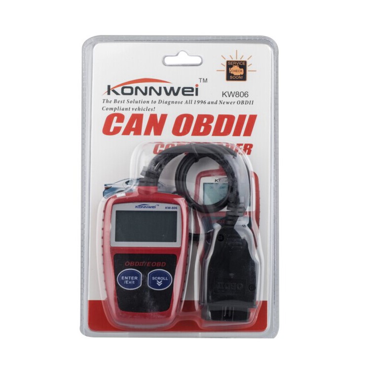 KONNWEI KW806 OBDII CAN Code Reader Scanner OBD2 Car Diagnostic Tool (CE)-3