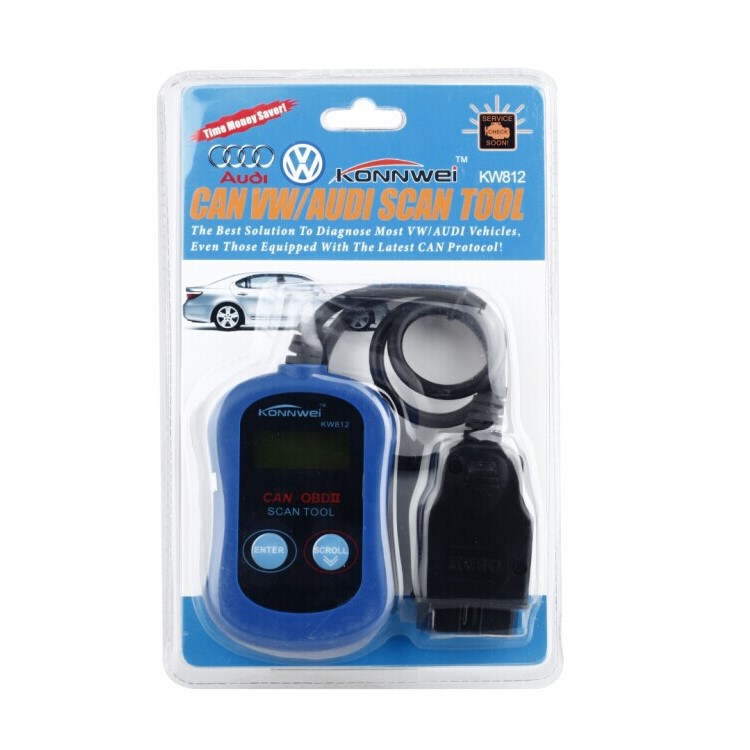 KONNWEI KW812 OBDII LCD Automotive Diagnostic Code Reader Scanner for VW/AUDI-3